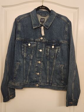 GAP Blue Denim Jean Jacket XL